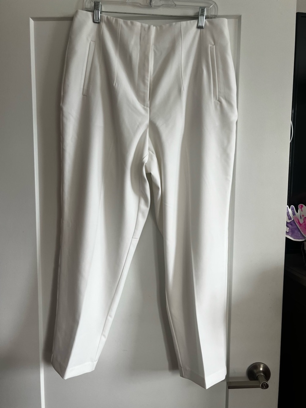 INC International Concepts woman’s White Tailored Dress Pants